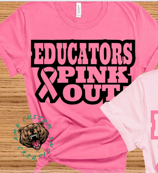Educators Pink Out T-Shirt