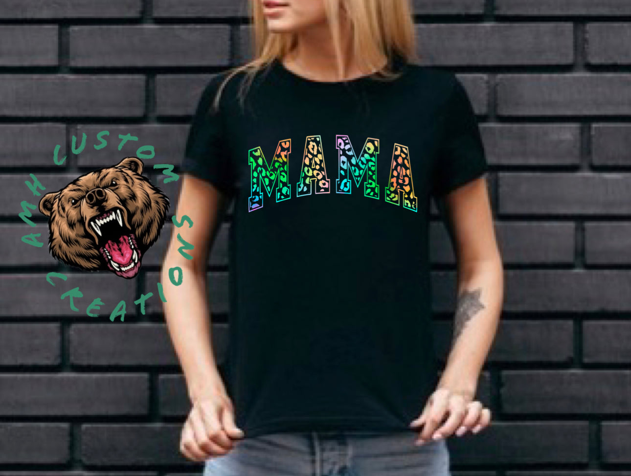 Mama Bright Leopard Tshirt