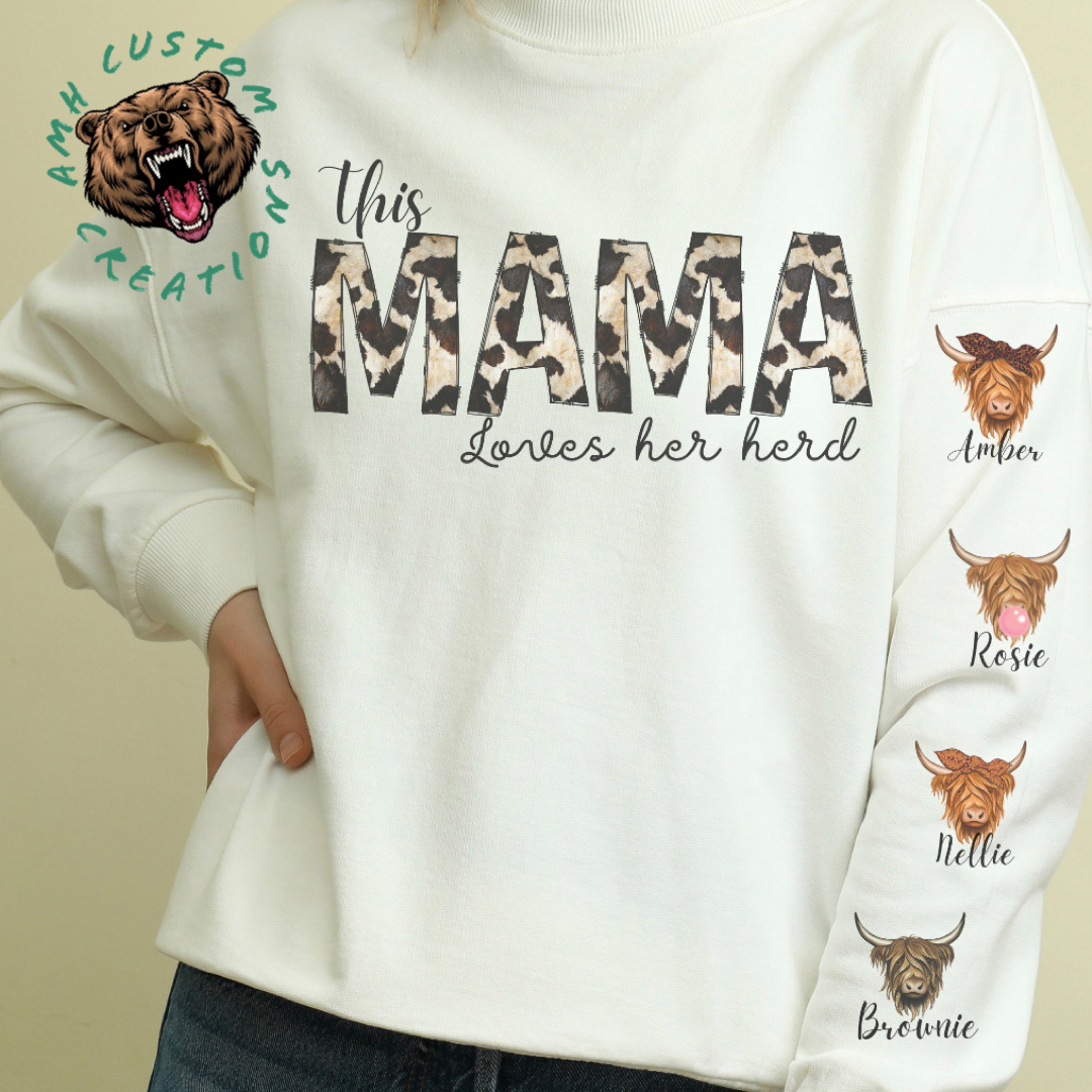 Custom Mama Loves Her Herd